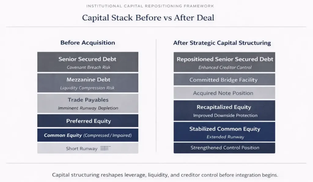 Capital Structuring in Distressed M&A Deals